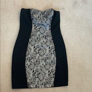 Strapless Sweet-heart mini Dress